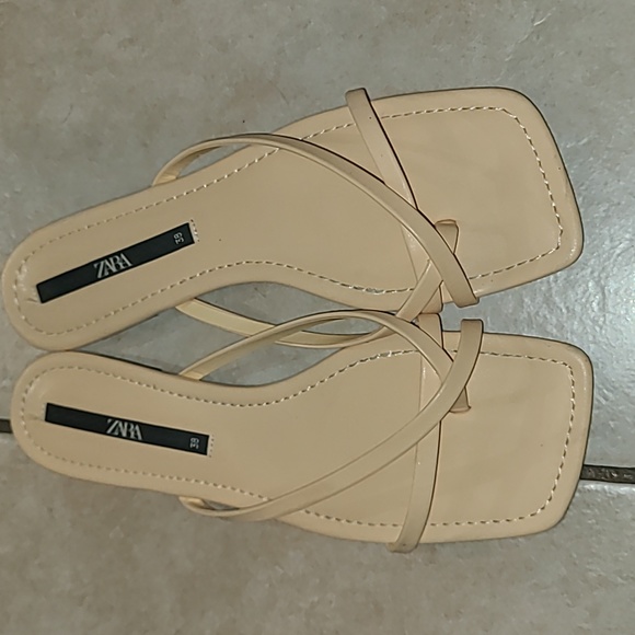 Zara Shoes - ZARA Light Beige/Yellow Flats